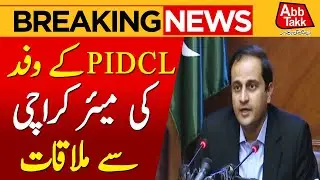 Raja Ansari Led Delegation, Karachi Mayor Review Progress On Green Line Project | AbbTakk News