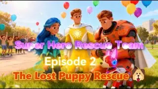 Super Hero Rescue Team Adventure 🦸‍♀️ | Episode 2--The Lost Puppy Rescue 🐶 | Meball Kids Channel