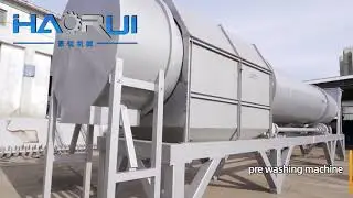 PET Bottle Pre Washer Machine before Crusher