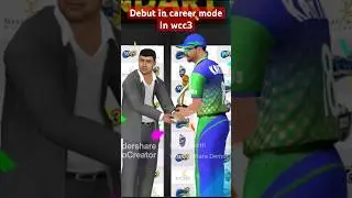 45 runs In 17 balls In Wcc3 Career Mode First Match 🔥🔥