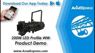 Acue Express | 200W Profile LED LEKO Ellipsoidal | Video Demo