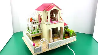 DIY Miniature Model House Kit With Working Lights 