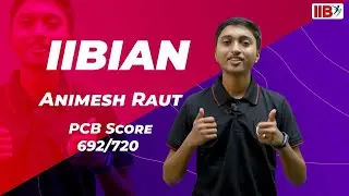 IIB TOPPER Animesh Raut 692/720