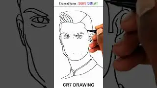 Turn dots into CR7 drawing- Cristiano Ronaldo drawing outline easy - #cristianoronaldo #ronaldo #cr7