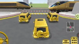 New Golden Bullet Train VS Golden Mercedes G63 - 3D Drawing Class - 2026 Car Game Android Gameplay 