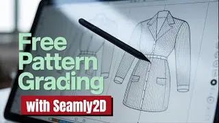 Easy CAD pattern grading with Seamly2D: #patternmaking #cad #patterndraftingcourse