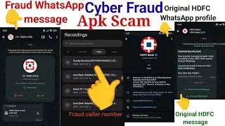 New Cyber Scam In Town | Apk Fraud #HDFCBank #cyberfraud #cybercrime #cyberawareness #cybersecurity