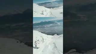 UNBELIEVABLE Drone Footage Captures Speed-Flyer Racing Down Alpine Mountains #shorts