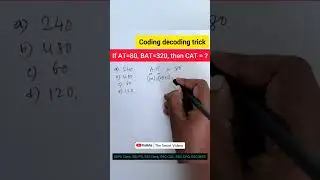 কোডিং ডিকোডিং ট্রিকস / easy tips and tricks/ SSC MTS 2024 EXAM