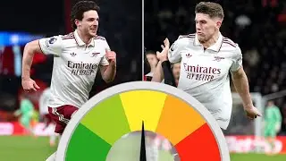 Arsenal player ratings: Rice sends Gunners six clear on return to team but Gyokeres struggles on Bou