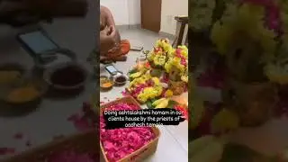 Doing Ashtalakshmi homam at our clients house today #shorts