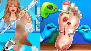 I treated a girl's Foot that was oozing pus.Most Satisfying ASMR Makeover Ever | Spa Roleplay 10