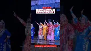 Overall Winner 🏆 Khalsa College Amritsar 🎆 Gidha Performance 😍 GNDU University Amritsar ❤️