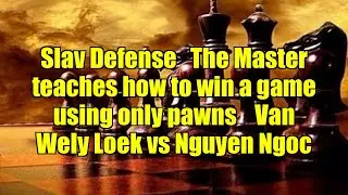 Slav Defense   The Master teaches how to win a game using only pawns    Van Wely Loek vs Nguyen Ngoc
