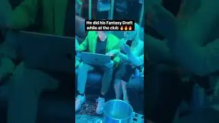 Fantasy football draft while in the club is elite 🍾🎶 (via @nicemanleague/TT) #shorts