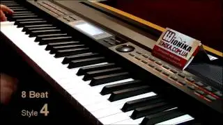 Medeli SP4200  8 Beat Styles & Romantic Piano improvisation.