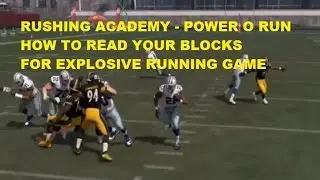 Madden 17 RUSHING TIPS - HOW TO FIND HOLES QUICKER BY READING YOUR BLOCKS - POWER O