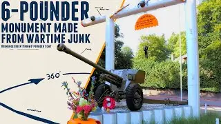 6-pounder Monument made from Battlefield Junk - Walkaround - Airborne Monument Heelsum