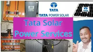 Tata Solar Power plant | Maintenance Work Tata solar system | Consul Inverter Fault | 2 v  Batteries