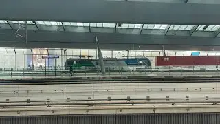 Cargo, VIRM and metro crossing at Amsterdam Bijlmer ArenA