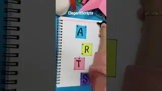DIY Easy & Creative Arts Cover Page.📒#frontpage #arts #ElegantScripts