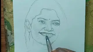 How to draw portrait Free hand// portrait kaise banaye// how to draw portrait step by step 