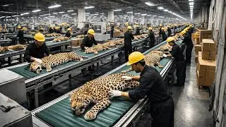 Inside The Leopard Leather Factory &ndash; Where Million-Dollar Products Are Made (COMPLETE PROCESS)