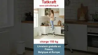 Escabeau 3 marches, www.tatkraftshop.fr, Escabeau Pliable, Marche Pied Pliant #escabeau #marchepied