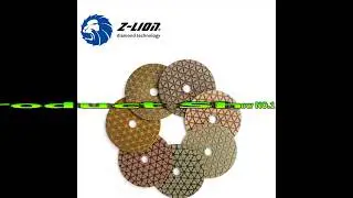 ZL-123J Stone dry diamond polishing pads for granite,marble,quartz stone China ZLION diamond tools