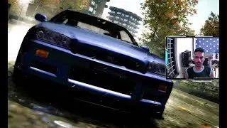 Tackling Hard Difficulty Custom Race Sprint with Nissan Skyline GTR R34 in NFS MW 2005