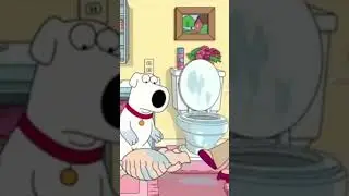 Stewies head gets put into the toilet😂 #familyguy #shorts