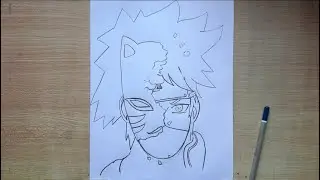 How to draw Kakashi hatake easy drawing 