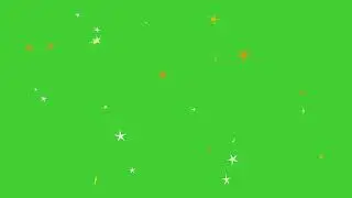 Small Stars Confetti on Green Screen Background | HD | FREE DOWNLOAD