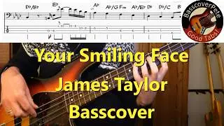 James Taylor Your Smiling Face. Bass Cover Tabs Score Chords Transcription. Bass: Lee Sklar