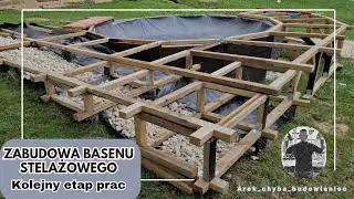 Zabudowa basenu stelażowego Bestway. Agrotkanina antychwastowa #pool #basen #swimmingpool #yt
