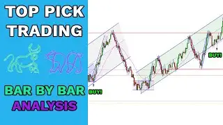 Bar By Bar Analysis - Large Range Day With Several Uptrends
