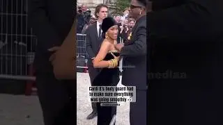 Cardi B&rsquo;s body guard had to make sure everything was going smoothly 👀