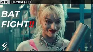 Birds of Prey 4K : Bat Fight : Harley Quinn VS Thugs