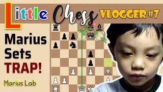 Marius Sets A Trap and Wins a Chess Game! Cute Chess Analysis