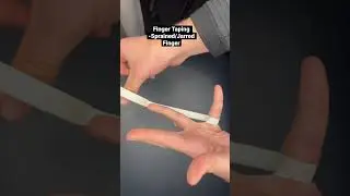 Finger Taping - Sprained/ Jarred Finger #taping #physicaltherapy #strapping #sporttape #sportstaping