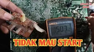 LED POWER MENYALA, DI ON LED POWER MATI TAPI TIDAK STAR