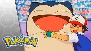 Ash and Snorlax Prepare to Battle Feraligatr | Pok&eacute;mon: Johto League Champions