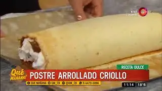 Receta dulce: Postre arrollado criollo