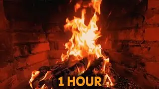 Quiet Fireplace 🔥 1 Hour of Crackling Fire Sounds for Sleep & Relaxation