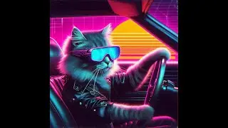 Catwave Mix #3 | Synthwave Cyberpunk Mix | 1 Hour Loop | Music from 80s #catwave