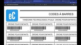 eComm : Comment imprimer un code barre pour un produit ou un article ?