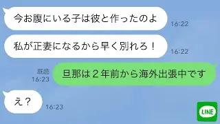 【LINE】私の旦那の愛人だと思い込んでるママ友「あんたの旦那の子供妊娠したw」→勘違い女に“衝撃の事実”を伝えた時の反応がwww