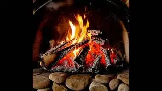 COZY FIREPLACE BURNING RELAXATION. 🔥🪵 (10 MINS)