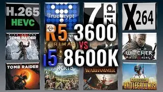 Ryzen 5 3600 vs i5 8600K Benchmarks | Test Review | Comparison | Gaming | 13 Tests