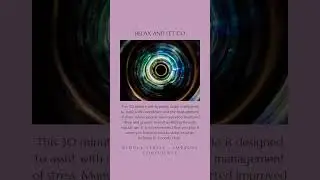 RELAX AND LET GO - A Self Hypnosis Audio